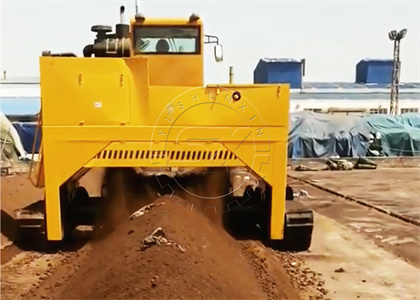 Manure Crawler Processing Machine