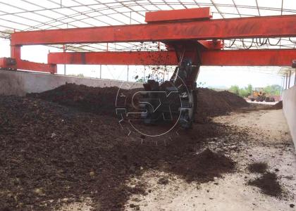 Manure Wheel Type Compost Turner from SX Mannure Processing Plant