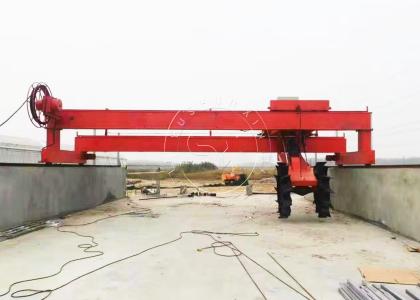 Manure Wheel Type Compost Turner in SX Mannure Processing Plant