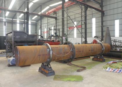 One-piece spiral tube of manure drying machine